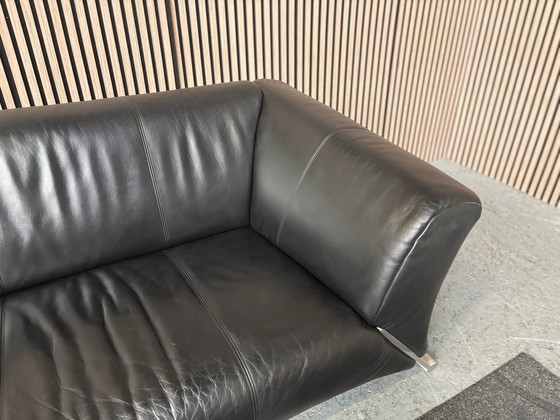 2-seater Sofa Rolf Benz 332 Leather Black 165x90, 2 seaters (photo 6 of 7)