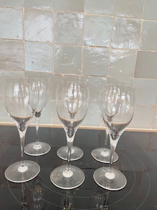 Baccarat 6 bicchieri da vino rosso in cristallo, Saint Rémy