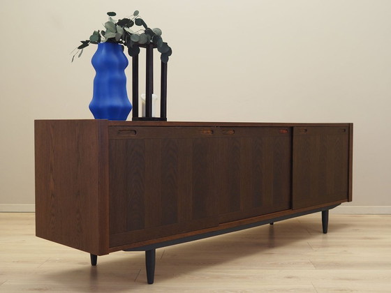 Image 1 of Buffet en chêne, design danois, années 1970, fabriqué par Skovby Møbelfabrik