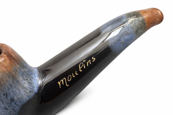 Image 1 of MOULIN’S French Grès Flammé Pipe Dish – Mid-Century Art Pottery – Vintage Ashtray or Succulent Planter 18cm