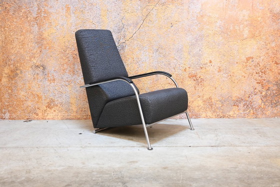 Image 1 of Harvink Mirakel Design-Sessel in einzigartigem grauen Stoff