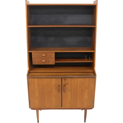 Scrivania vintage in teak e faggio, Svezia 1960