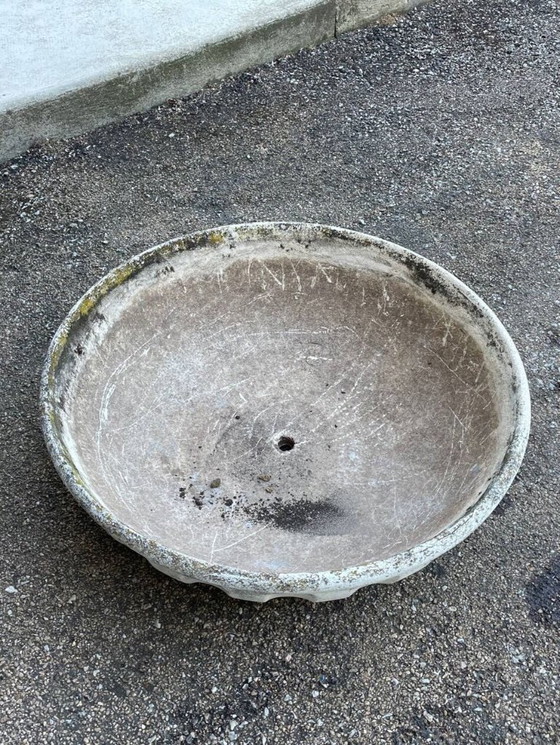 Image 1 of Jardinière Coupe à Fleurs Pot Ancien en Pierre