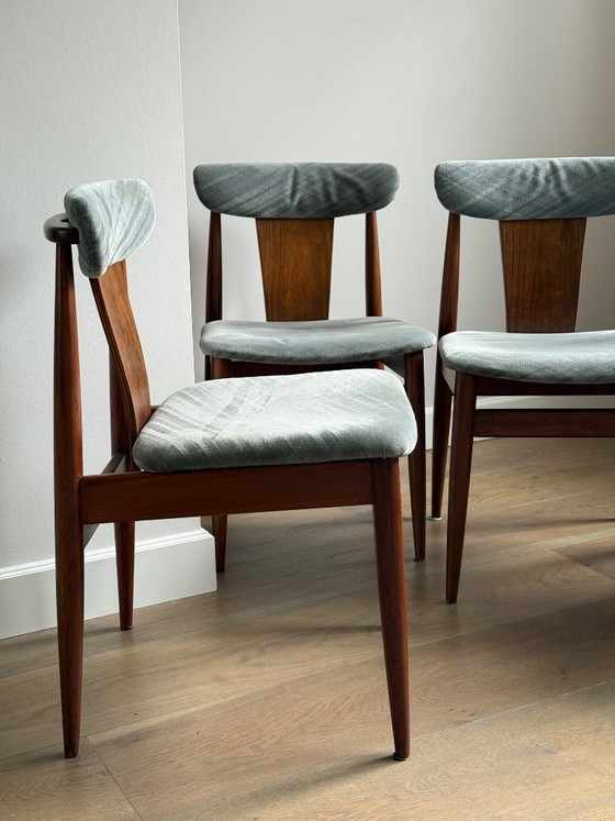 Image 1 of Chaises de salle à manger vintage - ensemble de quatre