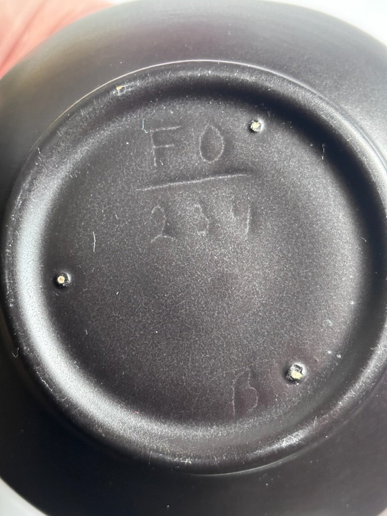 Vaso Art Déco Fons Decker “Fonso” Plateel Gouda anni '30, Vasi, Ceramica, Nero (foto 3 di 5)