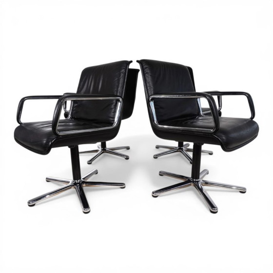 Image 1 of Ensemble de 4 chaises pivotantes Wilkhahn Delta par Delta Design, 1970