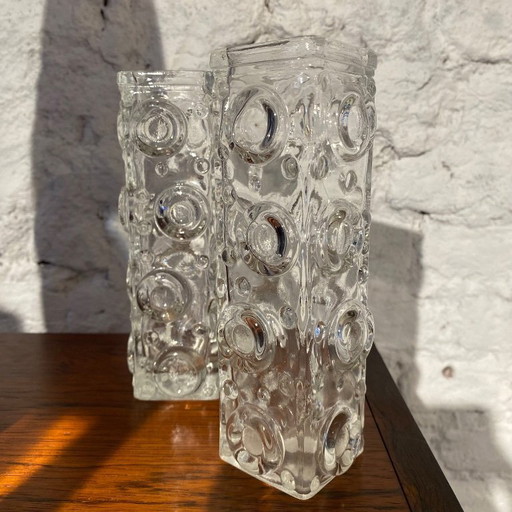 2 Josef Schott vases for Smalandshyttan 1960s