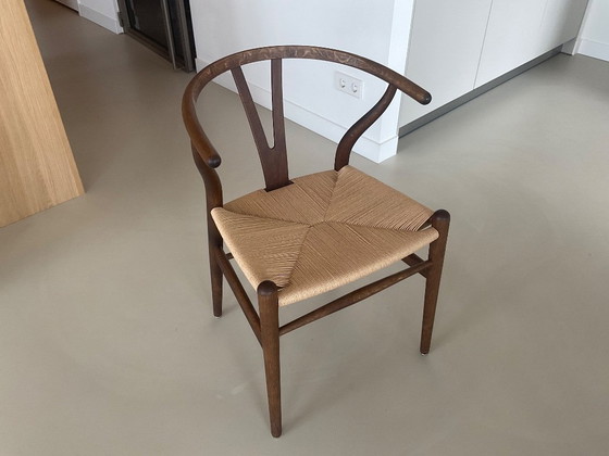 Image 1 of 6 Carl Hansen Wishbone Stoelen Eiken Gerookt + Naturel Papercord