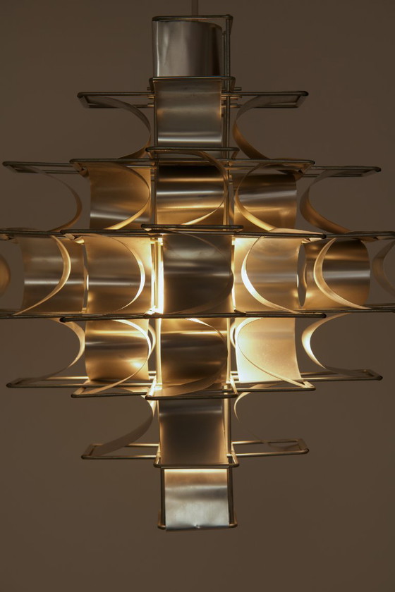 Cassiopée 7-Tier Pendant Light - Max Sauze – Pendant lamps, Aluminium (photo 6 of 13)