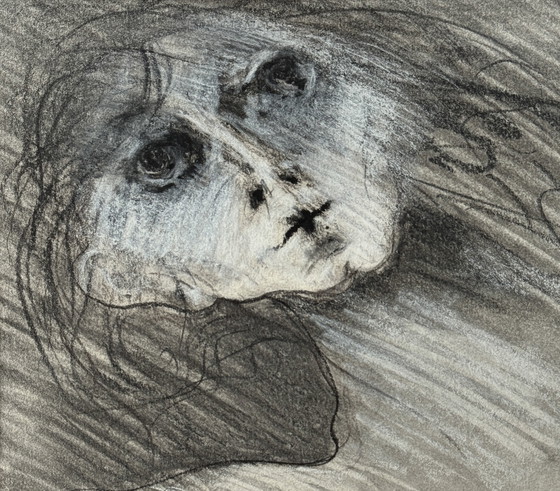 Image 1 of Robert Detheux - Portrait surréaliste - vendu encadré 