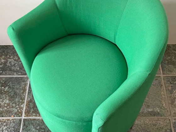 Image 1 of Fauteuil design Broste Copenhagen, chaise Pond vert émeraude
