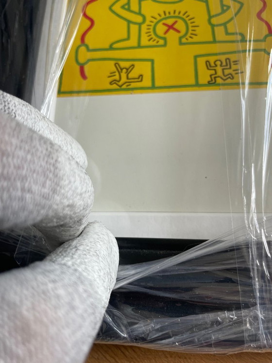 Image 1 of Keith Haring (1958-1990), Courtnesy George Mulder, Nueva York, conjunto de 4 postales litografías offset, impresas en 