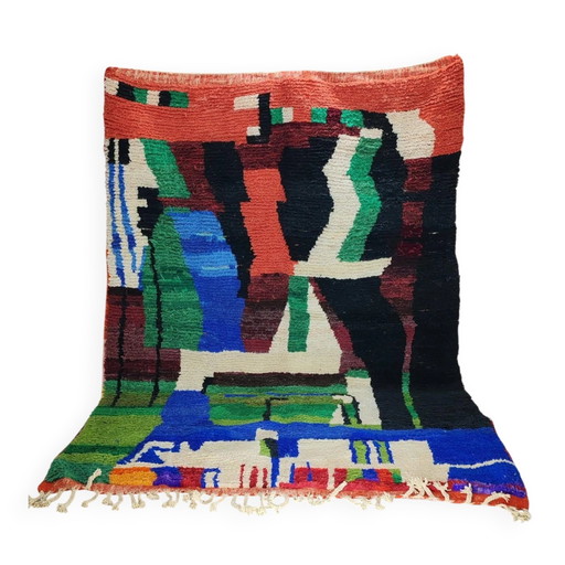Berber Boujaad rug from Morocco in wool – 310 × 220 cm – abstract design