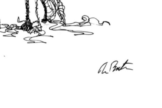 Image 1 of TIM BURTON - Oyster Boy (1958) - Officiële gesigneerde gelimiteerde print -20X30cm