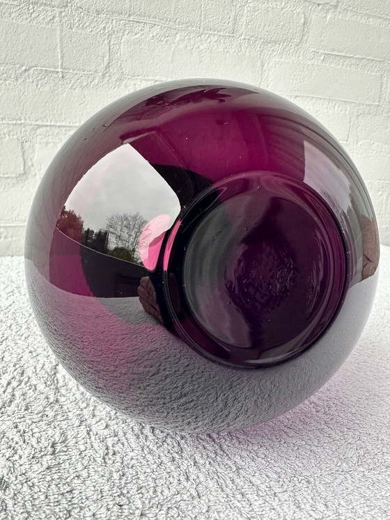 Vaso Saturnus di Nanny Still per Riihimäen Lasi, Arte in vetro, Vetro, Viola (foto 2 di 7)
