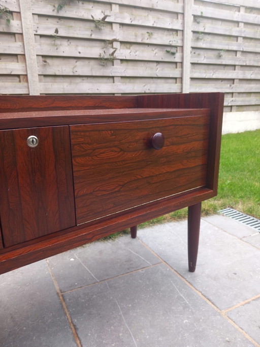 Vintage lowboard walnut veneer