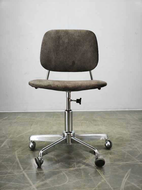 Image 1 of Italienischer Drehstuhl mit Chromfuß, 1970er Jahre