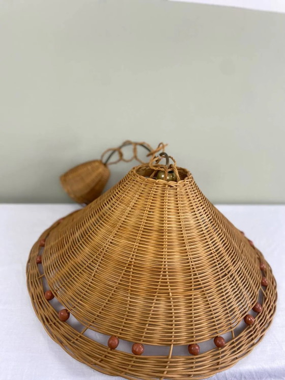Vintage wicker pendant light – Pendant lamps, Rattan (photo 12 of 18)