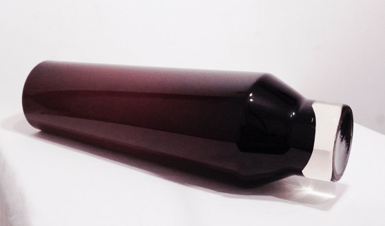 Image 1 of XXL Amethyst Purple Glass Vase - Hand-blown Quality