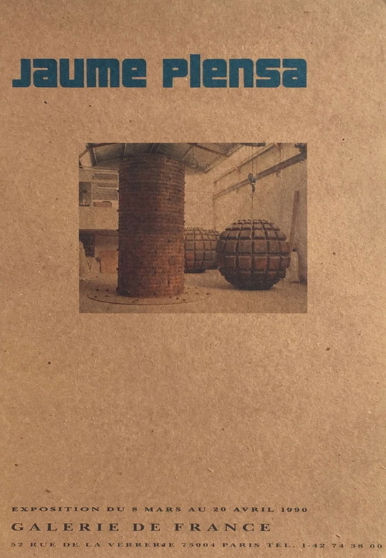 Image 1 of Jaume PLENSA Expo 90 - Plakat der Galerie de France 1990