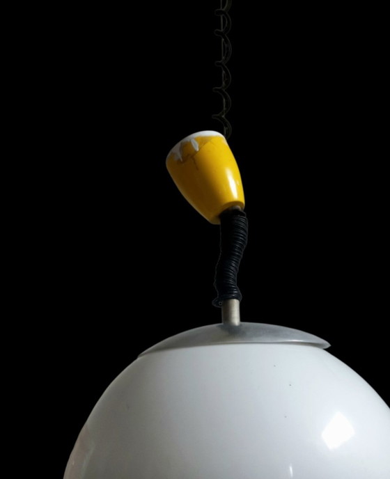 Image 1 of Lampadario in plexi opalino produzione Stilux 