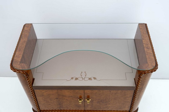 Image 1 of Coppia di comodini in radica italiana Art Déco, anni '30