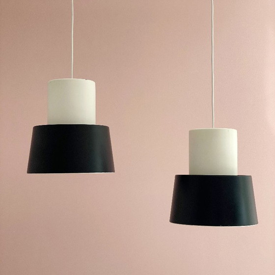 2x Louis Poulsen Lampen Nyboderpendel Vintage Mid Century Design – Hanglampen, Metal (photo 3 of 27)
