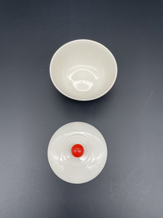 Villeroy & Boch Dresden – Scatola antica con coperchio e pomello rosso, circa 1900 – Accessori da tavola (photo 6 of 7)