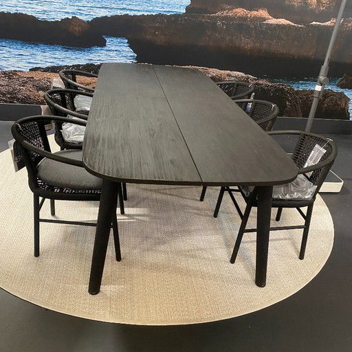 Max&Luuk Lennon table de jardin et 6 chaises