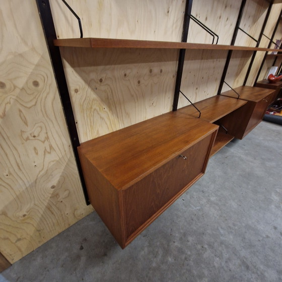 Poul Cadovius Royal System XXL Modulaire Wankast Wandrek Mid Century – Metal, Wood (photo 5 of 15)