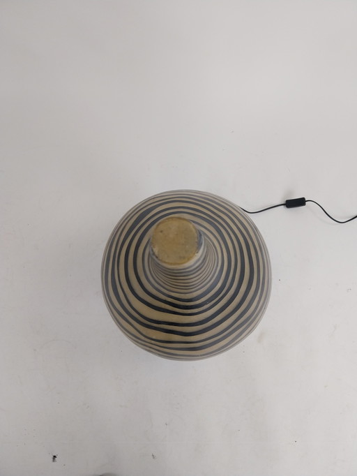 1 x fiberglass floor lamp "zebra" 80cm high