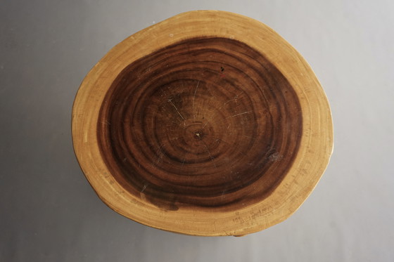 Image 1 of Table à mains vintage en bois massif, 1970