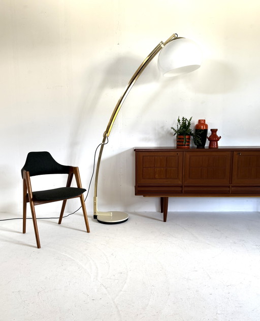 Vintage XL verstelbare booglamp, Geoffredo Reggiani ‘70