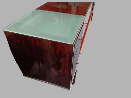 Image 1 of Large Illuminated Rosewood Sideboard with Skai Fronts, 250 cm, 1970s
