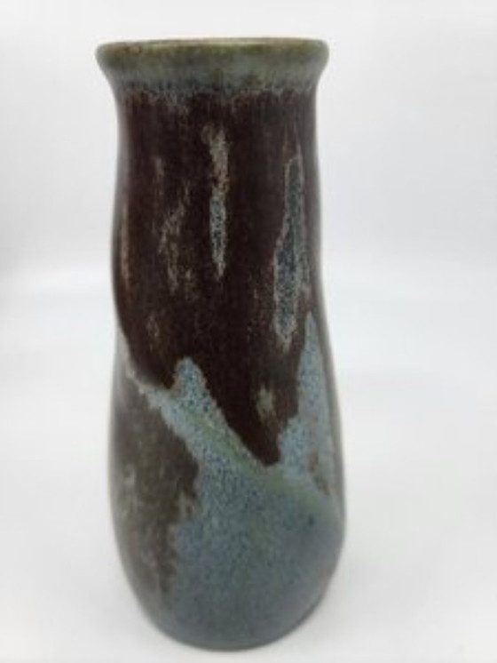 Image 1 of Denbac ceramic stoneware soliflore vase France Art Deco1920