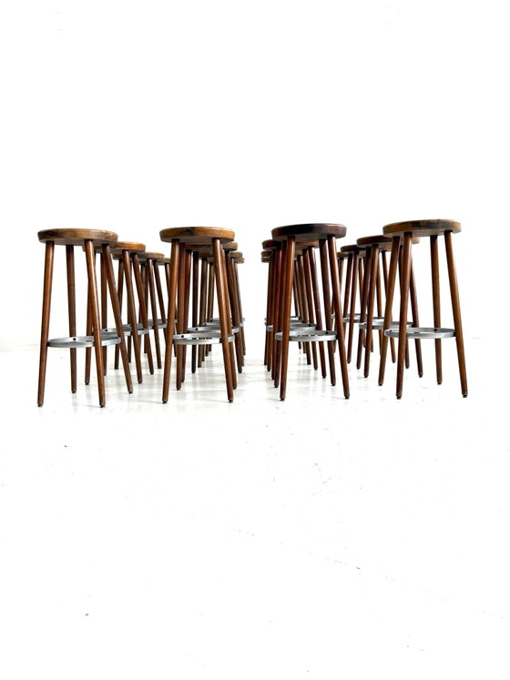 16x vintage barstool, Spahn Stadtlohn ‘60s – Wood, Metal (photo 2 of 9)