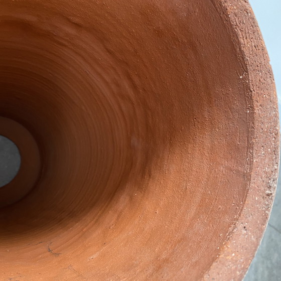 Image 1 of Paire unique de vases de sol en céramique faits à la main - style lave grasse - vers 1960/70