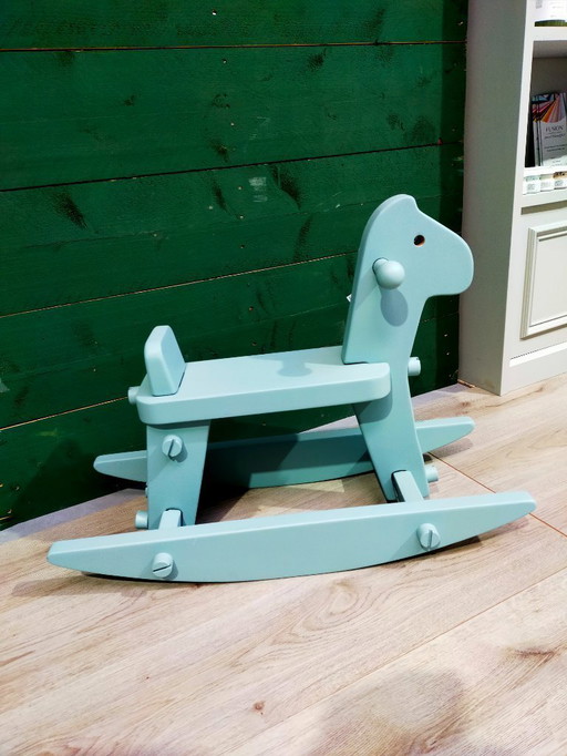 Wooden rocking horse