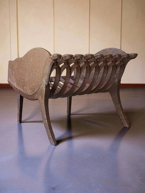 Kaminholzkorb aus Gusseisen – Dekorative Objekte, Cast Iron (photo 7 of 7)
