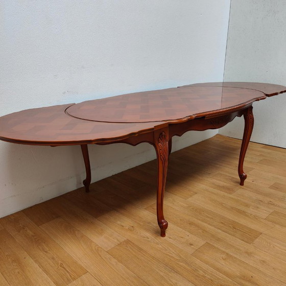 Vintage Country Dining Table Dining Room Table Extendable Table – Wood (photo 14 of 22)