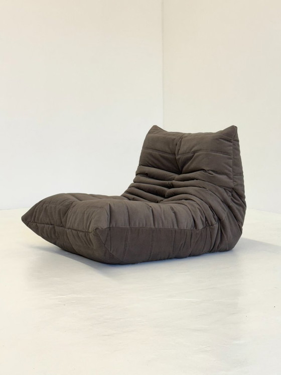 Image 1 of Ligne Roset Togo 1-brufolo in velluto tortora