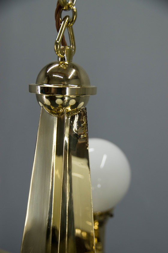 Image 1 of Rare lustre Art Nouveau d'Emil Kralik pour Vulkania, années 1920