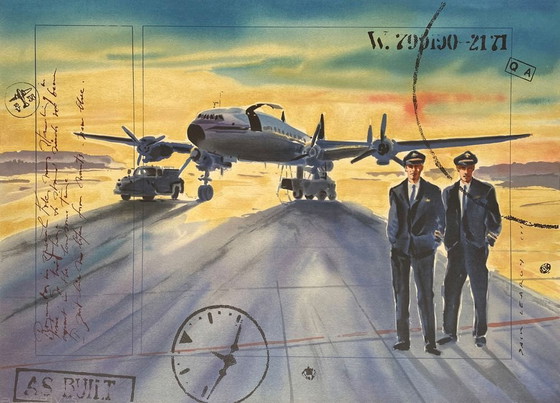 Image 1 of Jaak DE KONINCK (JACK LEAROY) Starbrook Airlines - as built lithograph 1995