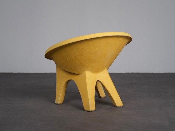 Rare Pair of Sculptural Concrete Lounge Chairs, Italy, 1960s – Armchairs, Other (photo 6 of 10)
