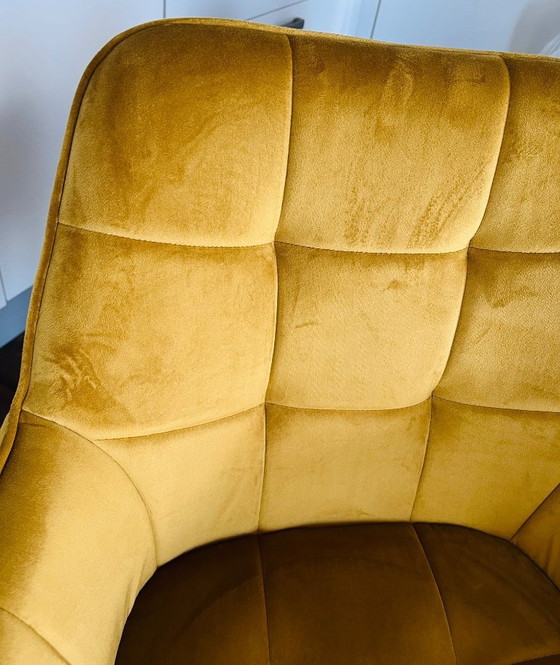 Image 1 of Colenis Oriana Esstischstuhl, Ockergelb, Samt