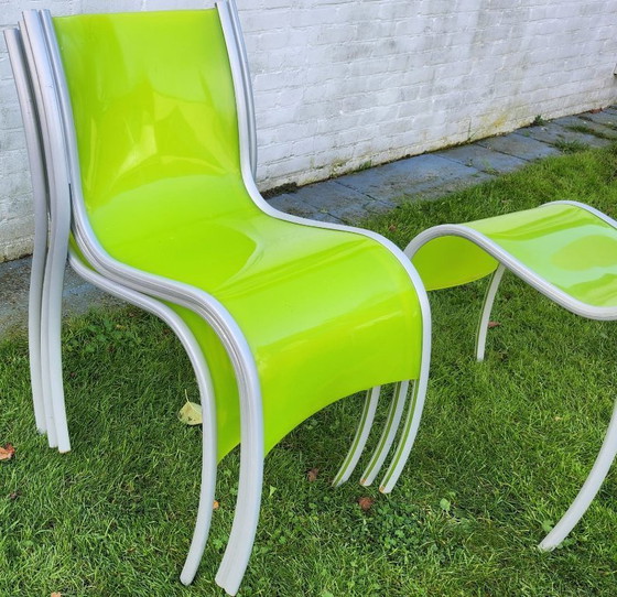 Image 1 of Raro set di sedie Kartell "Fantastic Plastic Elastic" - Ron Arad