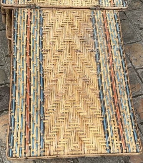 Image 1 of Chaise longue in vimini Art nouveau