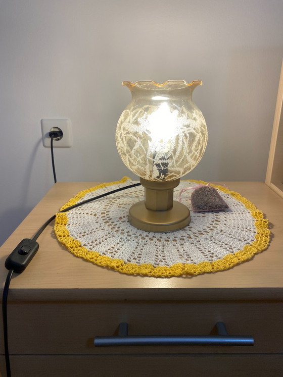 Paire de lampes de chevet vintage KOZOLE, Yougoslavie, années 1970 – Metal, Glass (photo 9 of 12)