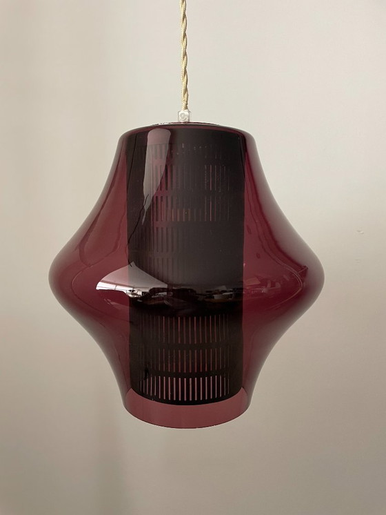 Image 1 of Philips lampada a sospensione in vetro vintage serie NX