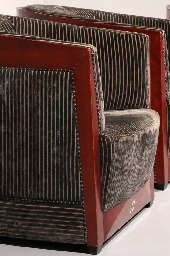 Image 1 of Art-Deco-Sessel, Entwurf von Frits Schuitema, mit Tisch, 1980